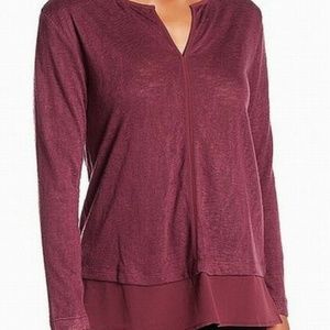 Bobeau Long Sleeve Shirt NWT Sizes M and XL Plum